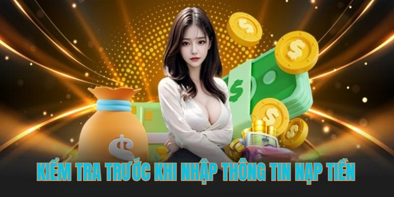 Nhập số tiền và thông tin theo yêu cầu là một bước quan trọng khi nạp tiền