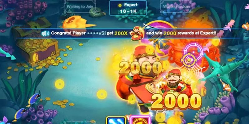  Bắn cá Cai Shen Fishing nổi bật nhờ thiết kế đồ họa hiện đại, hình ảnh sắc nét 
